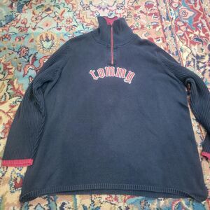 Vintage Tommy Hilfiger 1/4 zip sweater XL